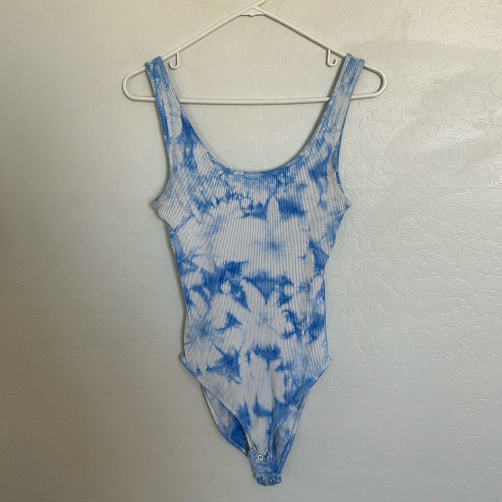 Blue Tye Dye Cotton On Bodysuit Size Medium